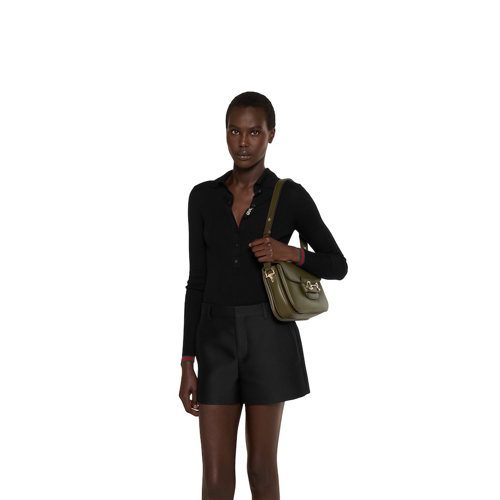 Gucci 구찌 홀스빗 레더 크로스백 포레스트 그린 골드 하드웨어 2