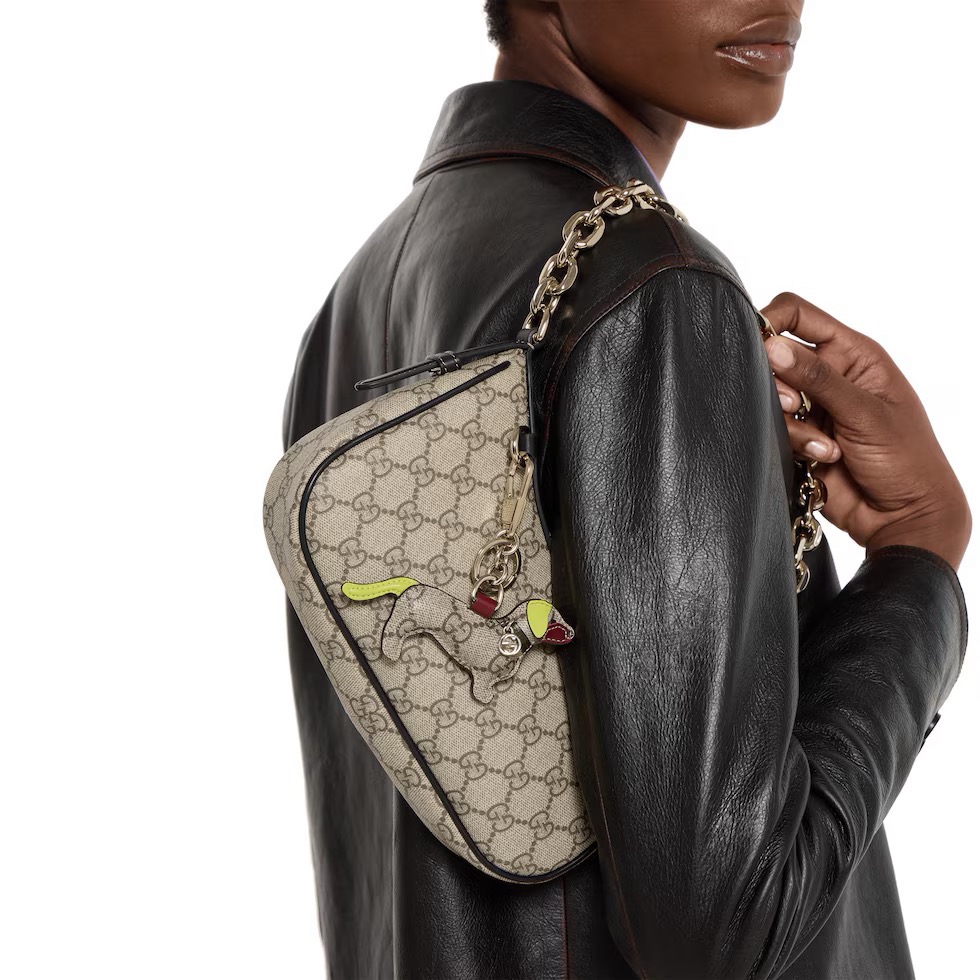 Gucci 구찌 GG 수프림 캔버스 호보 숄더백 브라운 트리밍 베이지 847447 1