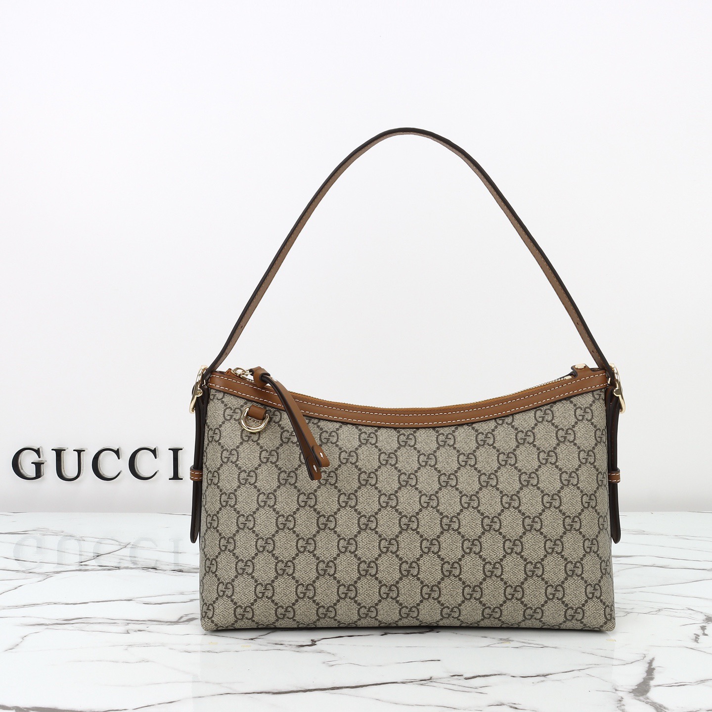 Gucci 구찌 GG 수프림 캔버스 스몰 숄더백 베이지 브라운 1