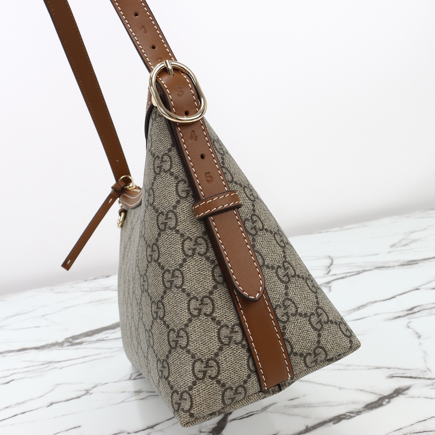 Gucci 구찌 GG 수프림 캔버스 스몰 숄더백 베이지 브라운 5