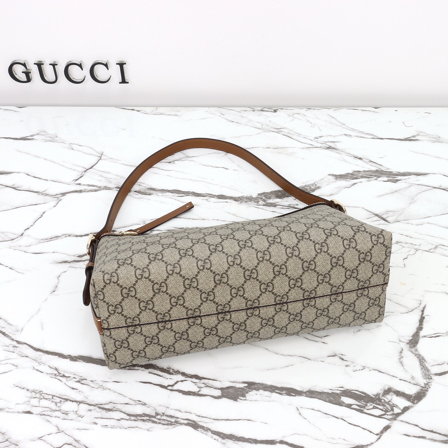 Gucci 구찌 GG 수프림 캔버스 스몰 숄더백 베이지 브라운 8
