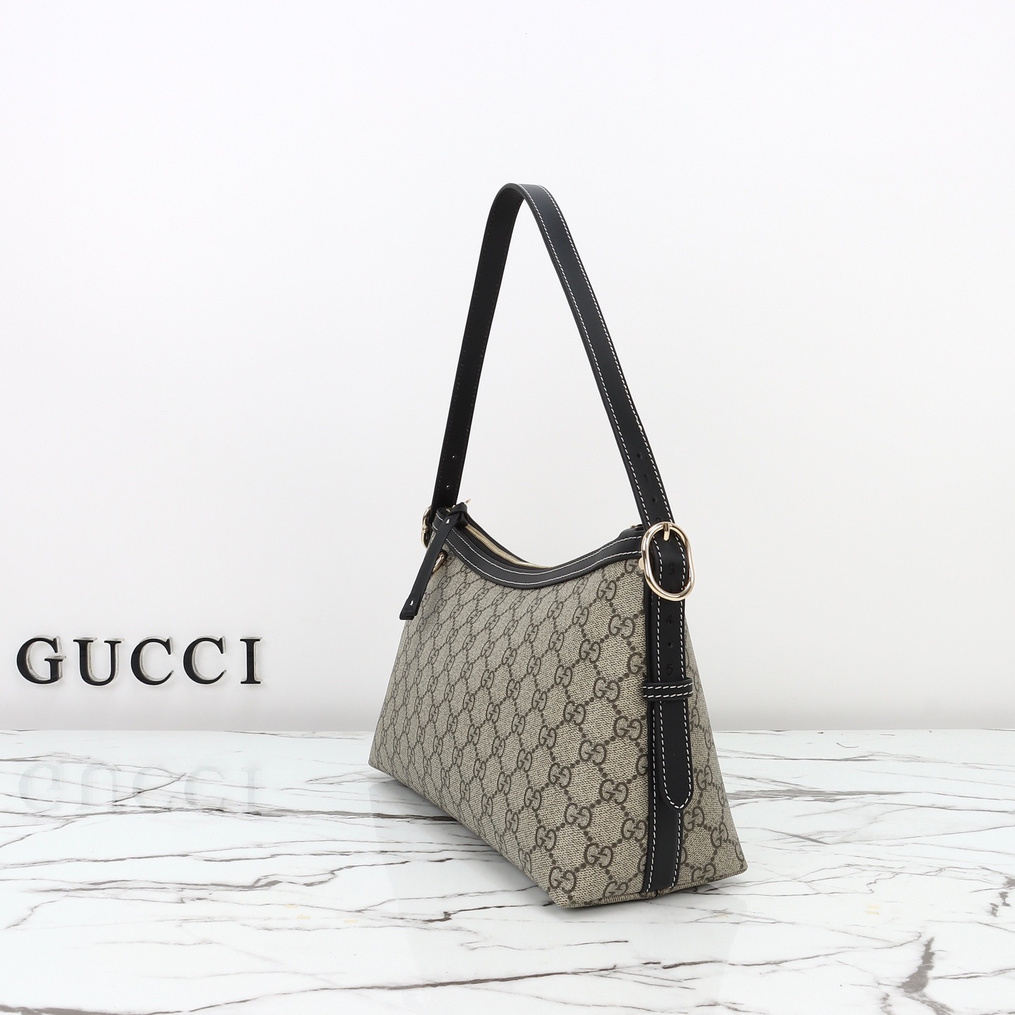 Gucci 구찌 GG 수프림 캔버스 스몰 숄더백 베이지 브라운 2