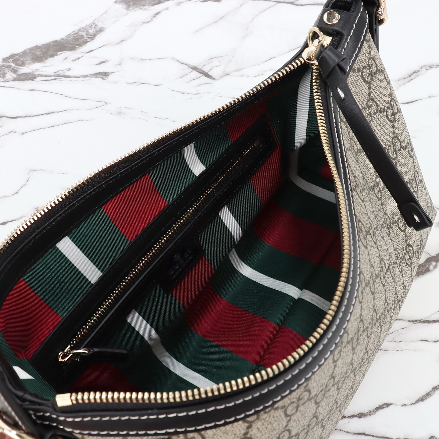 Gucci 구찌 GG 수프림 캔버스 스몰 숄더백 베이지 브라운 9