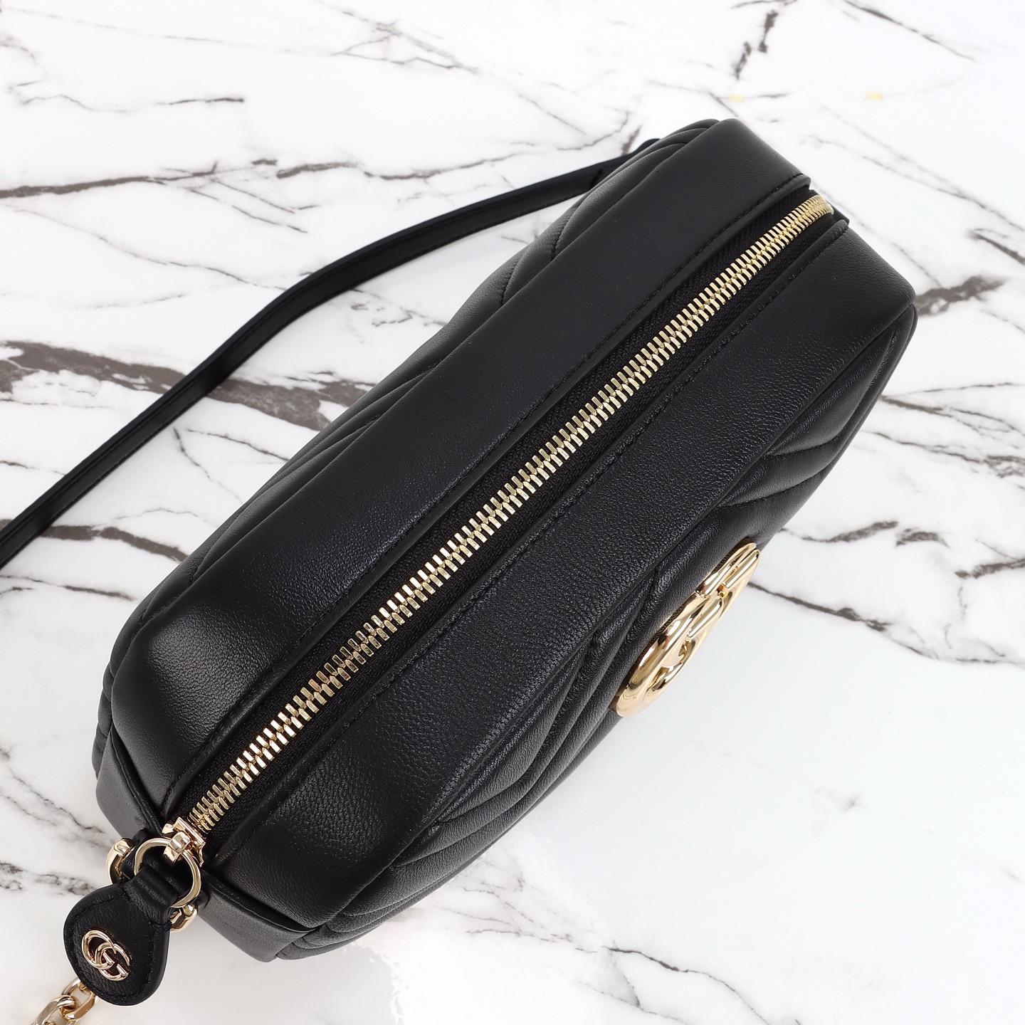 Gucci 구찌 GG 마몬트 카메라백 스몰 레더 화이트 골드 하드웨어 855273 7