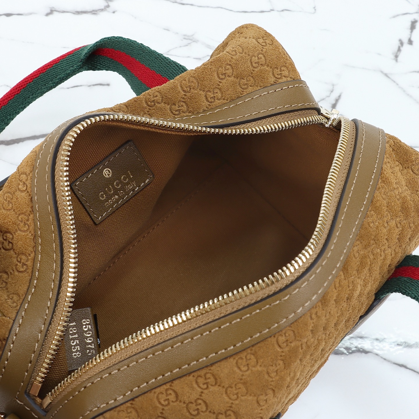 Gucci 구찌 GG 미니 보스턴백 GG 수프림 캔버스 올리브 그린 골드 하드웨어 9