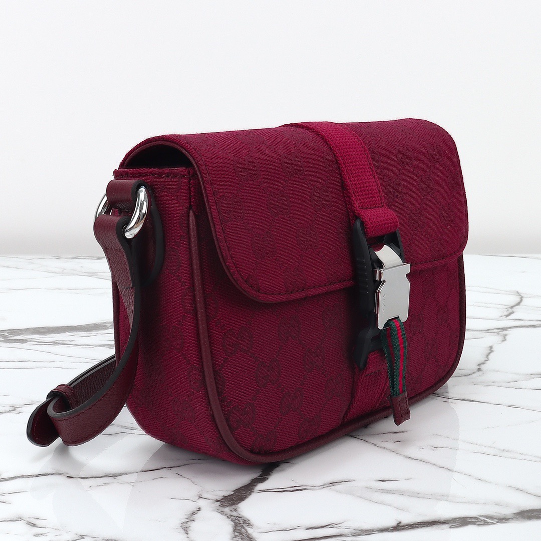 Gucci 구찌 GG 수프림 캔버스 버클 크로스백 베이지 브라운 5