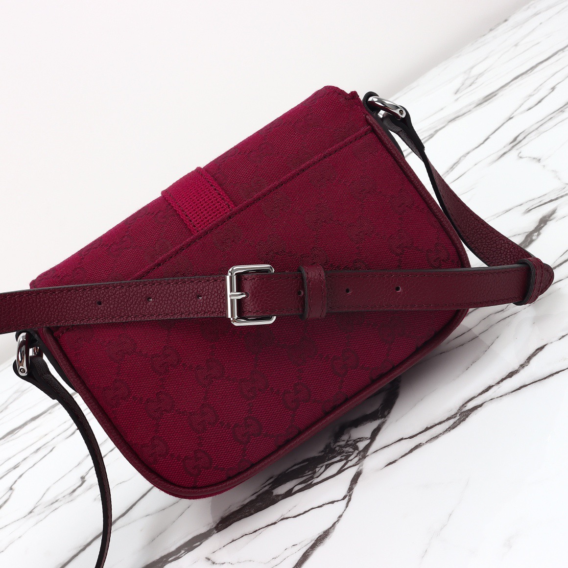 Gucci 구찌 GG 수프림 캔버스 버클 크로스백 베이지 브라운 6