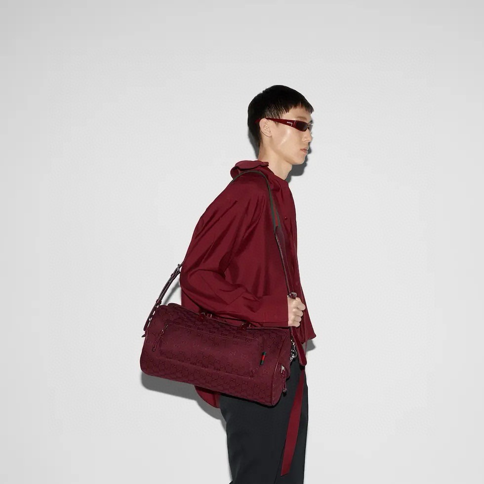 Gucci 구찌 GG 수프림 캔버스 보스턴백 버건디 800185 2