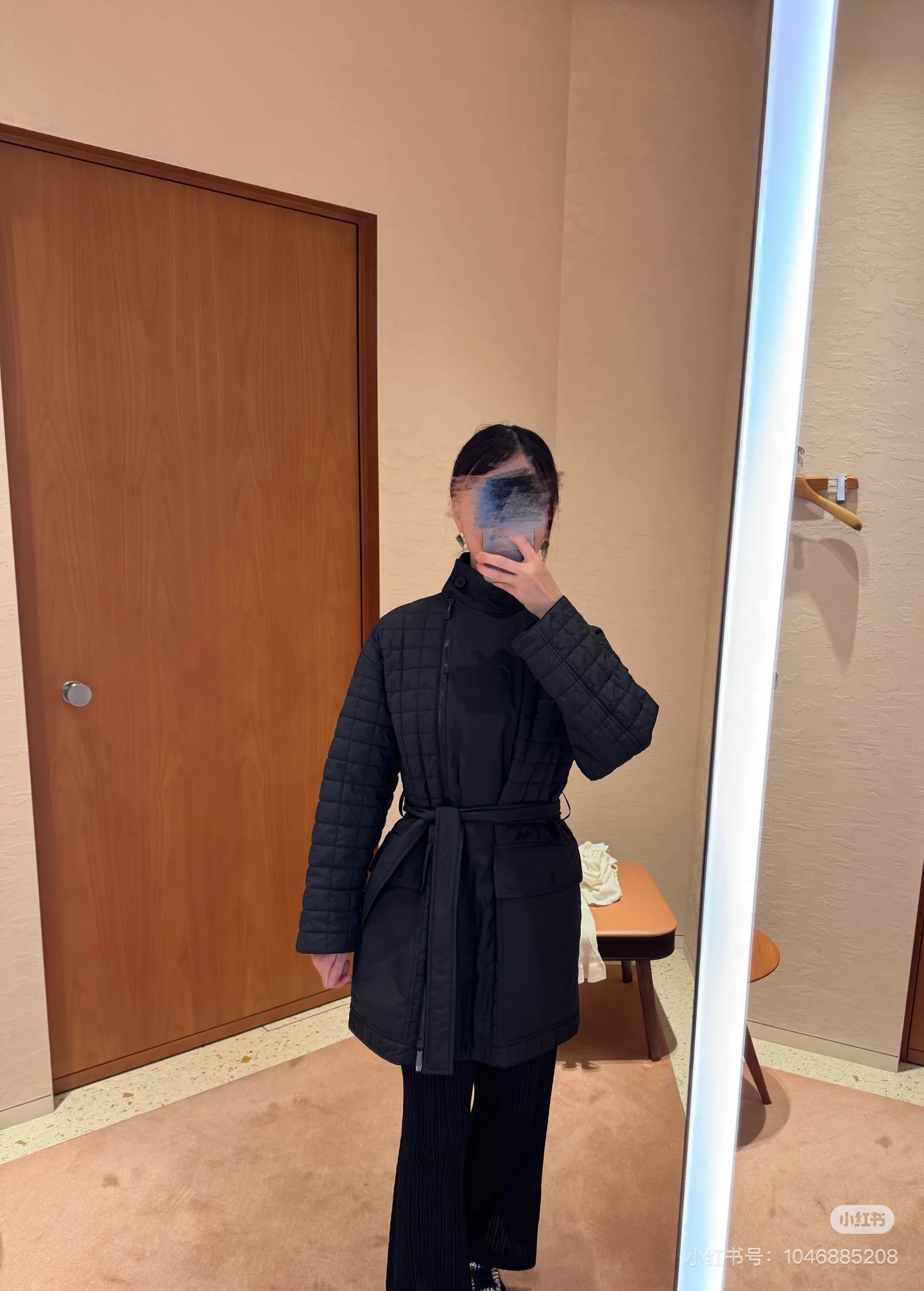 Hermes 에르메스 퀼팅 벨티드 패딩 코트 4