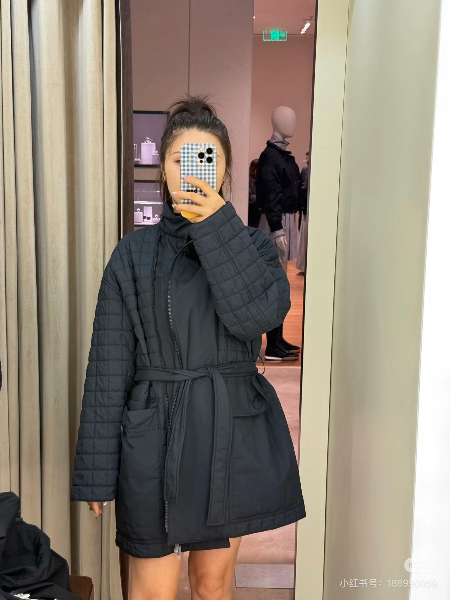 Hermes 에르메스 퀼팅 벨티드 패딩 코트 5