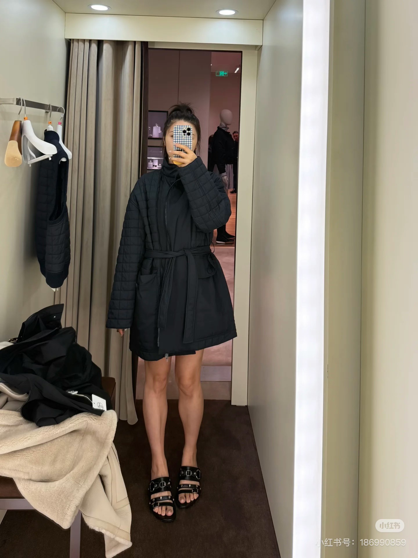 Hermes 에르메스 퀼팅 벨티드 패딩 코트 6