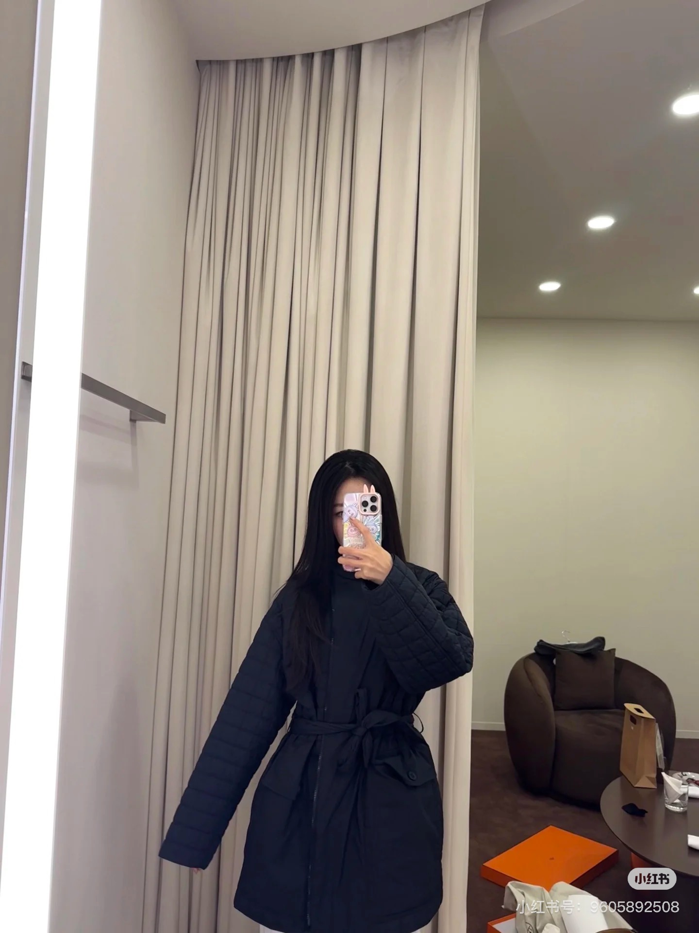 Hermes 에르메스 퀼팅 벨티드 패딩 코트 8