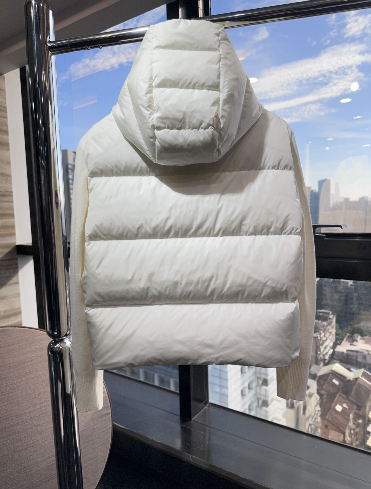 Canada Goose 캐나다구스 HyBridge 니트 패널 다운 후드 집업 6507WT 6