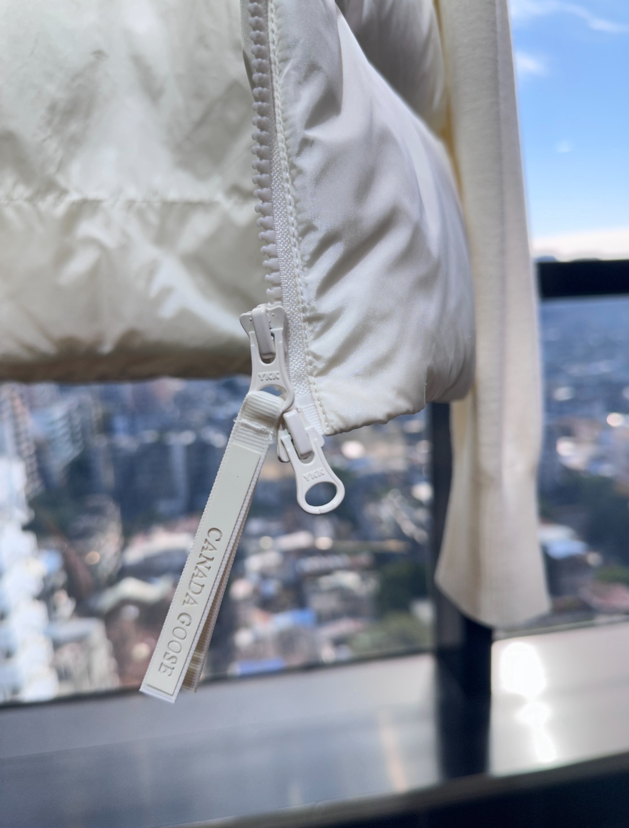 Canada Goose 캐나다구스 HyBridge 니트 패널 다운 후드 집업 6507WT 9