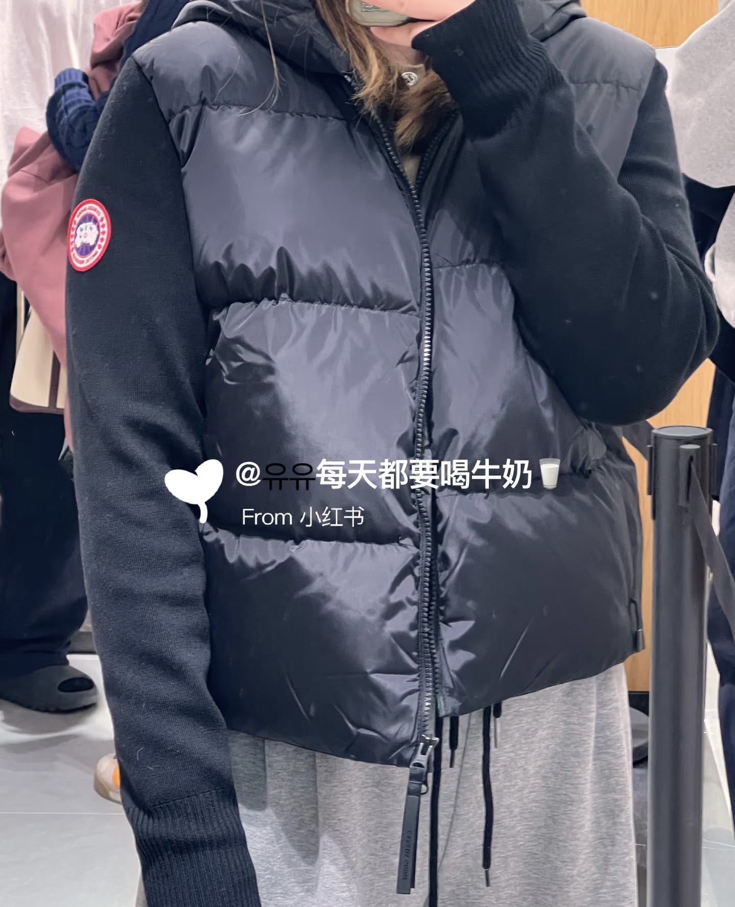 Canada Goose 캐나다구스 HyBridge 니트 패널 다운 후드 집업 6507WT 16