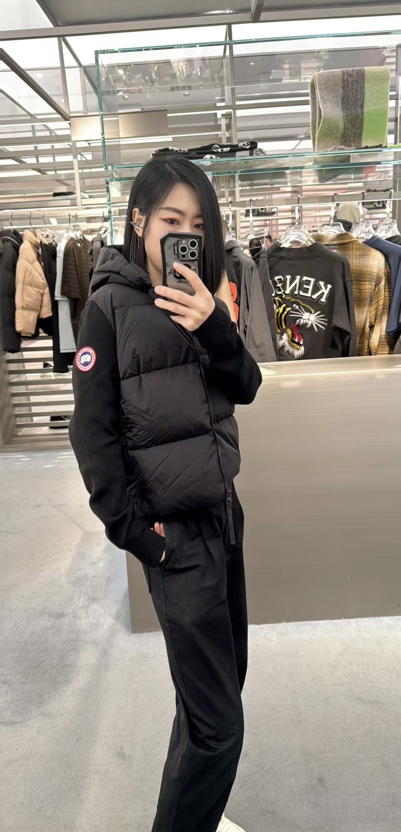 Canada Goose 캐나다구스 HyBridge 니트 패널 다운 후드 집업 6507WT 17