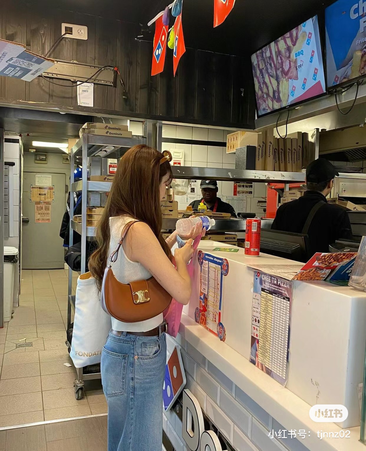 Celine 셀린느 AVA 트리오페 호보백 스무스 카프스킨 블랙 골드 2