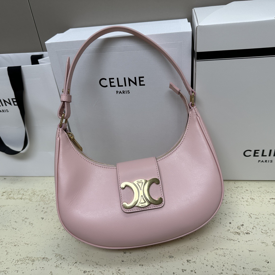 Celine 셀린느 AVA 아바 트리오페 캔버스 숄더백 브라운 골드 하드웨어 16