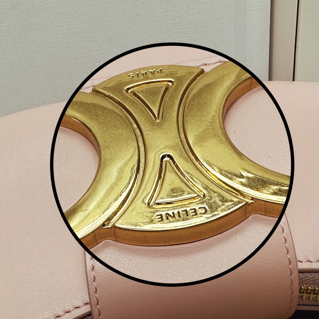 Celine 셀린느 AVA 아바 트리오페 캔버스 숄더백 브라운 골드 하드웨어 17