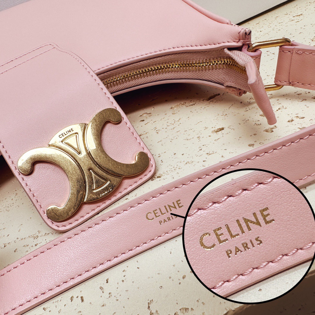 Celine 셀린느 AVA 아바 트리오페 캔버스 숄더백 브라운 골드 하드웨어 19