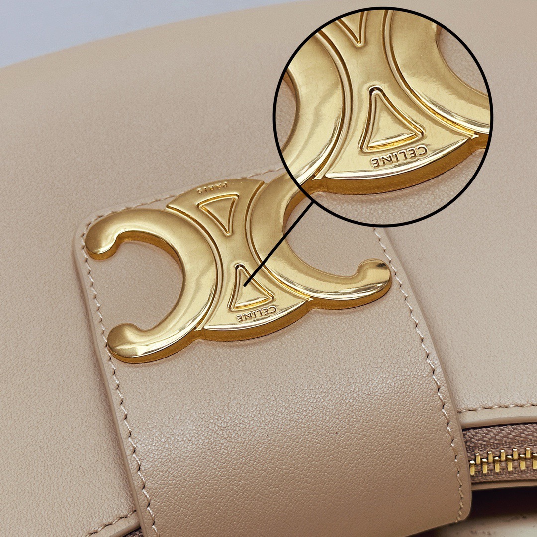 Celine 셀린느 AVA 아바 트리오페 캔버스 숄더백 브라운 골드 하드웨어 11