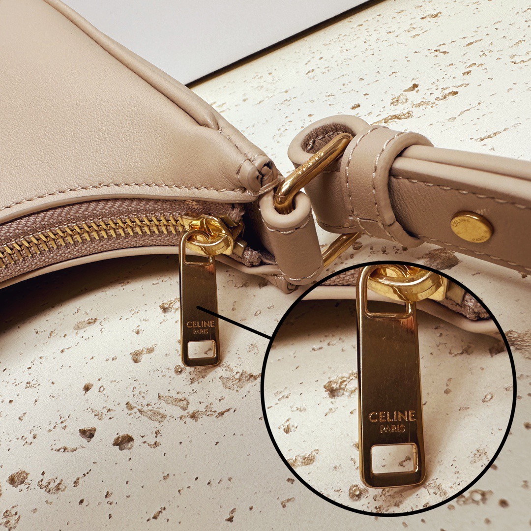 Celine 셀린느 AVA 아바 트리오페 캔버스 숄더백 브라운 골드 하드웨어 13