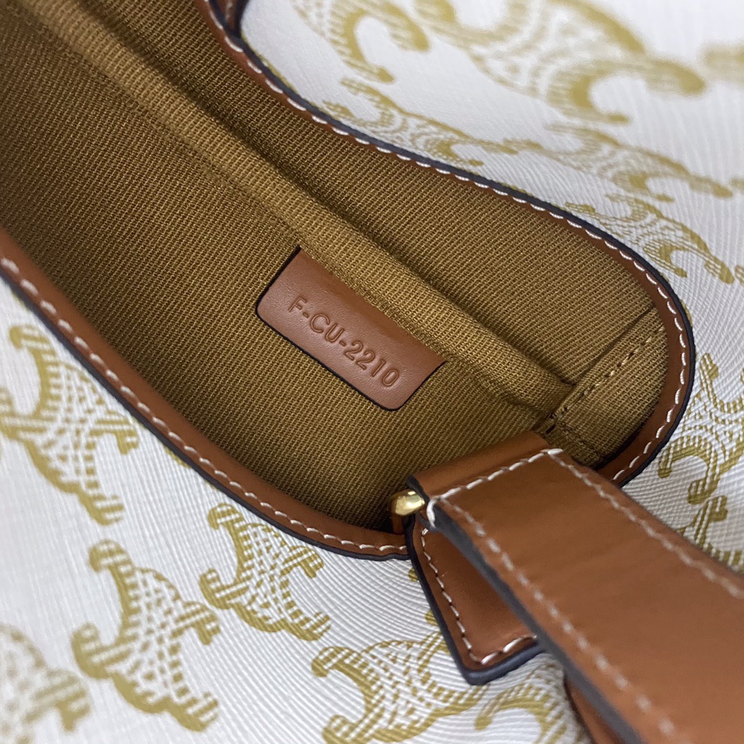 Celine 셀린느 트리오페 캔버스 미니 버킷백 코팅 캔버스 카프스킨 브라운 19