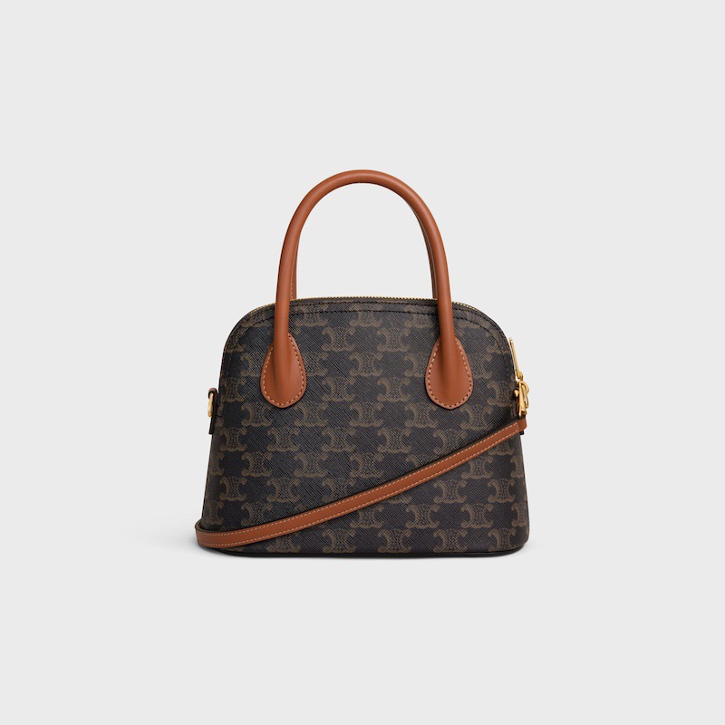 Celine 셀린느 Teen Honorine 트리오프 코팅 캔버스 토트백 브라운 24