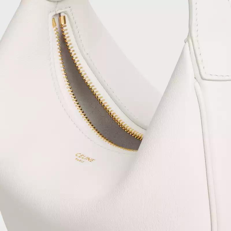 Celine 셀린느 루루 스몰 하프문 호보백 그레인드 카프스킨 파우더 핑크 골드 하드웨어 4