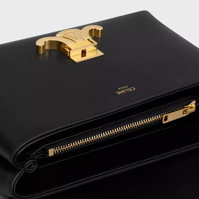 Celine 셀린느 Nino 트리오므프 탑핸들백 스무스 카프스킨 로즈 핑크 골드 하드웨어 4