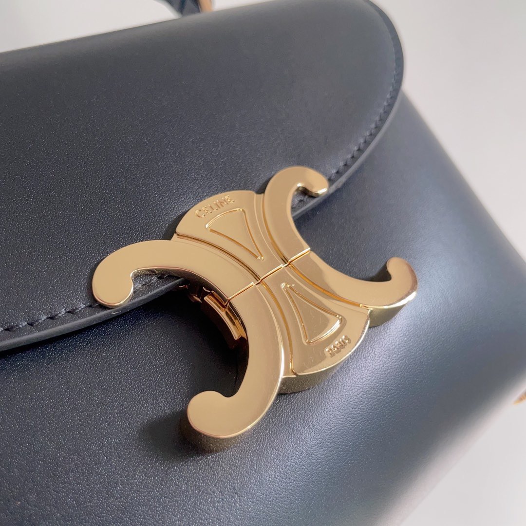 Celine 셀린느 Nino 트리오므프 탑핸들백 스무스 카프스킨 로즈 핑크 골드 하드웨어 8