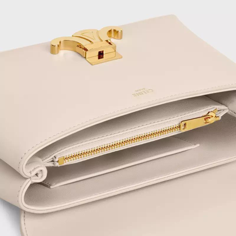 Celine 셀린느 Nino 트리오므프 탑핸들백 스무스 카프스킨 로즈 핑크 골드 하드웨어 4