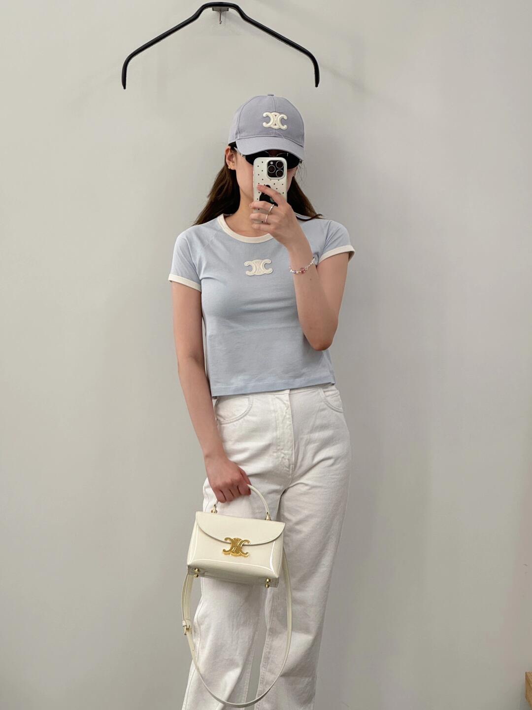 Celine 셀린느 TEEN NINO 탑핸들백 페이턴트 레더 블랙 골드 16