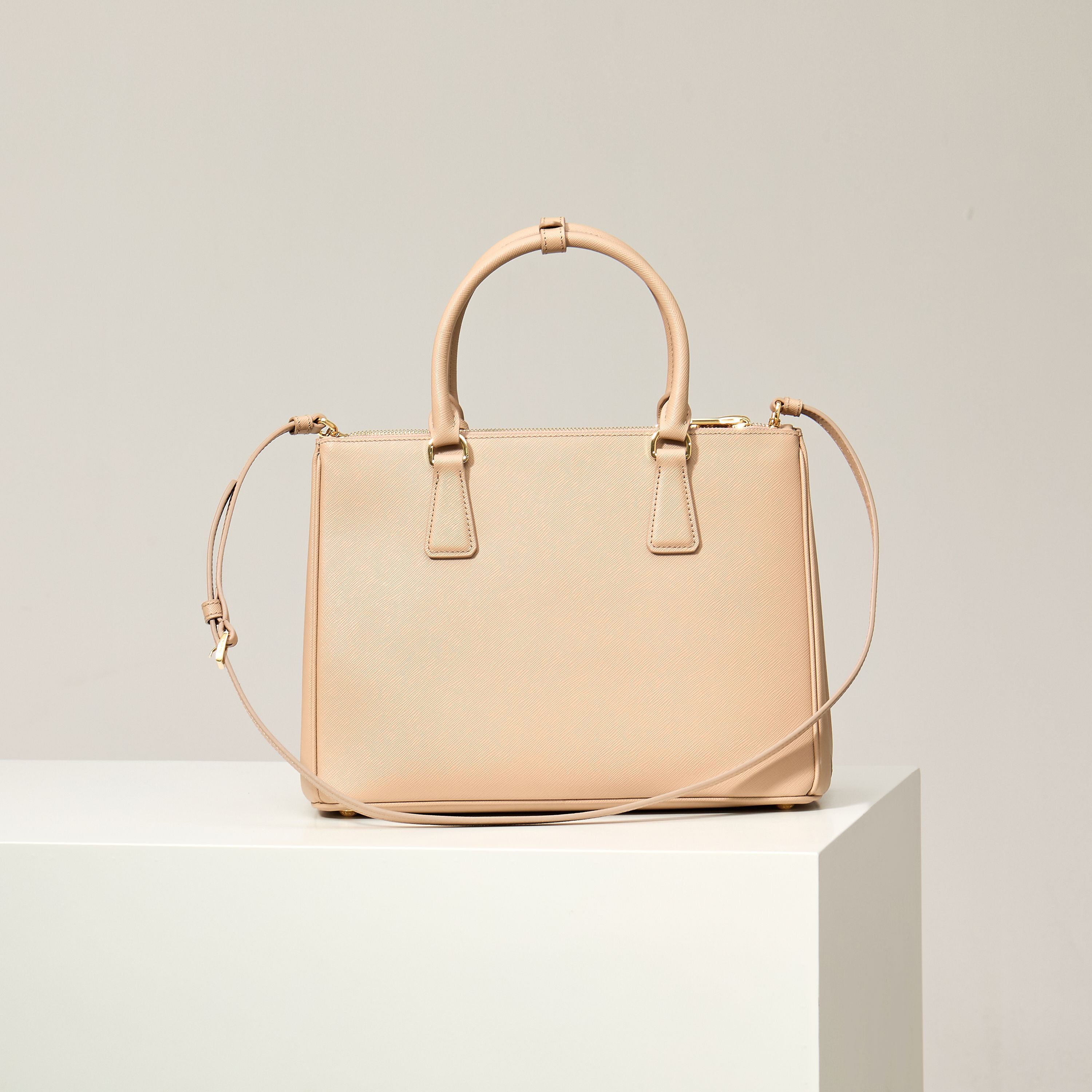 Prada 프라다 갤러리아 1BA274 사피아노 레더 누드 핑크 토트백  32cm 2