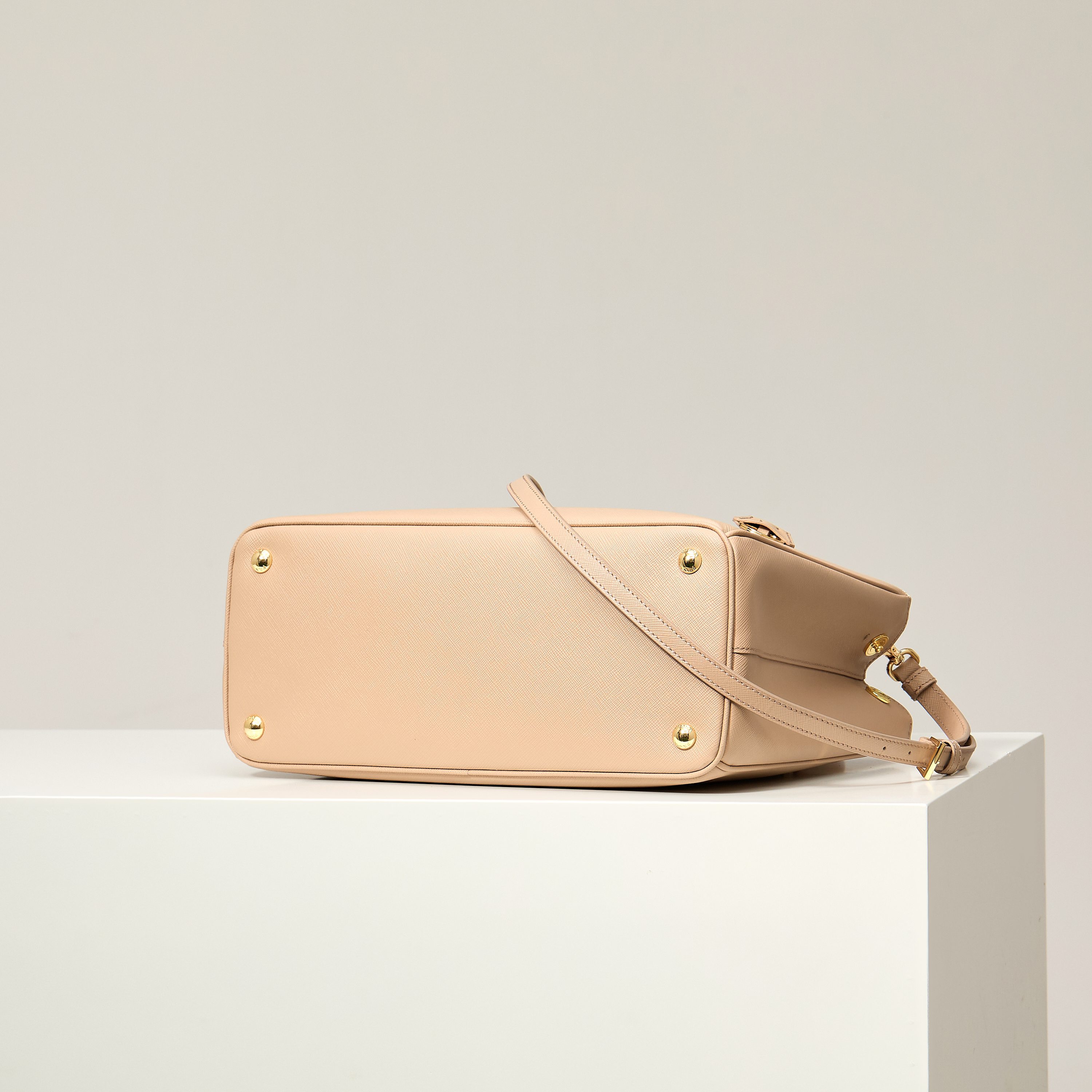 Prada 프라다 갤러리아 1BA274 사피아노 레더 누드 핑크 토트백  32cm 4