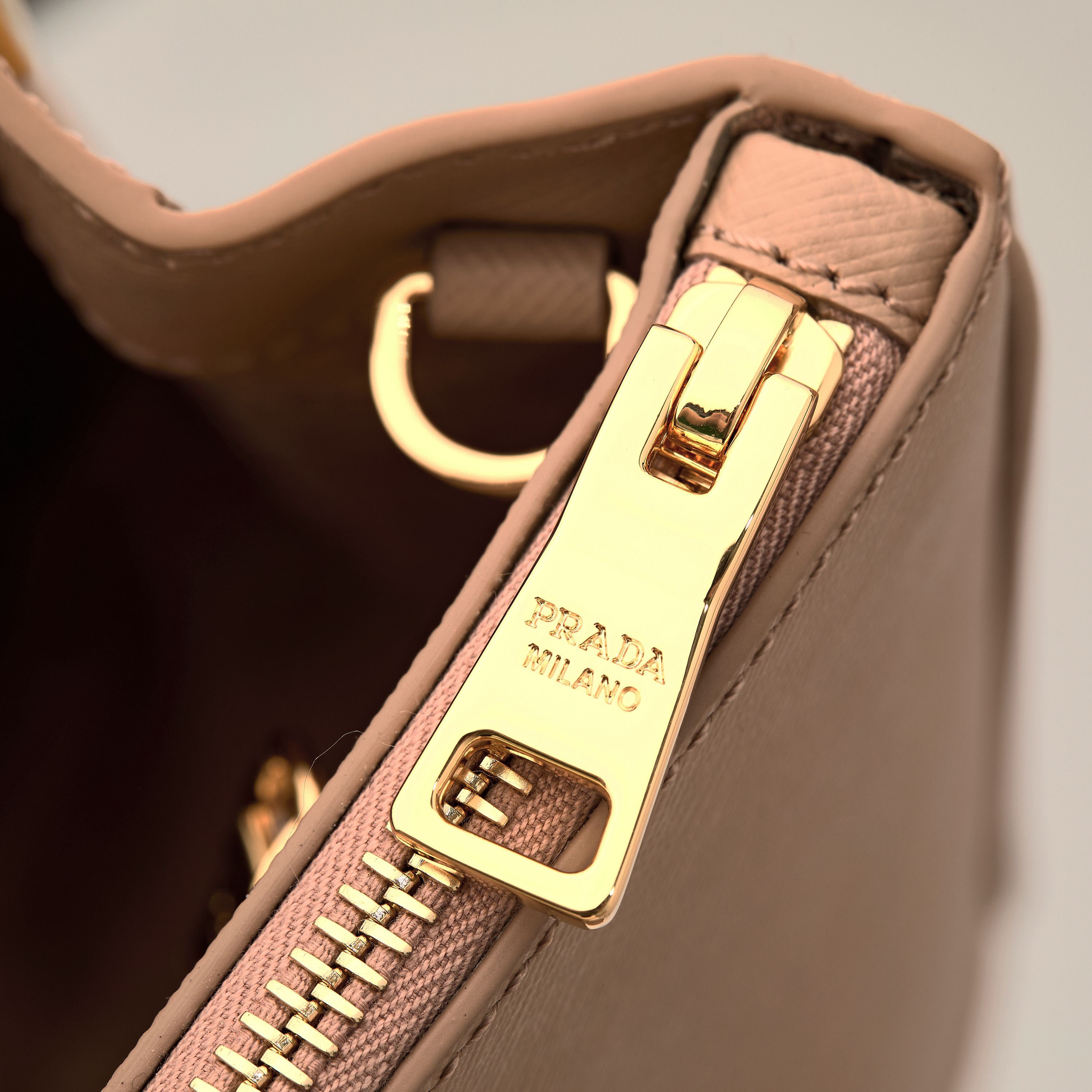 Prada 프라다 갤러리아 1BA274 사피아노 레더 누드 핑크 토트백  32cm 7