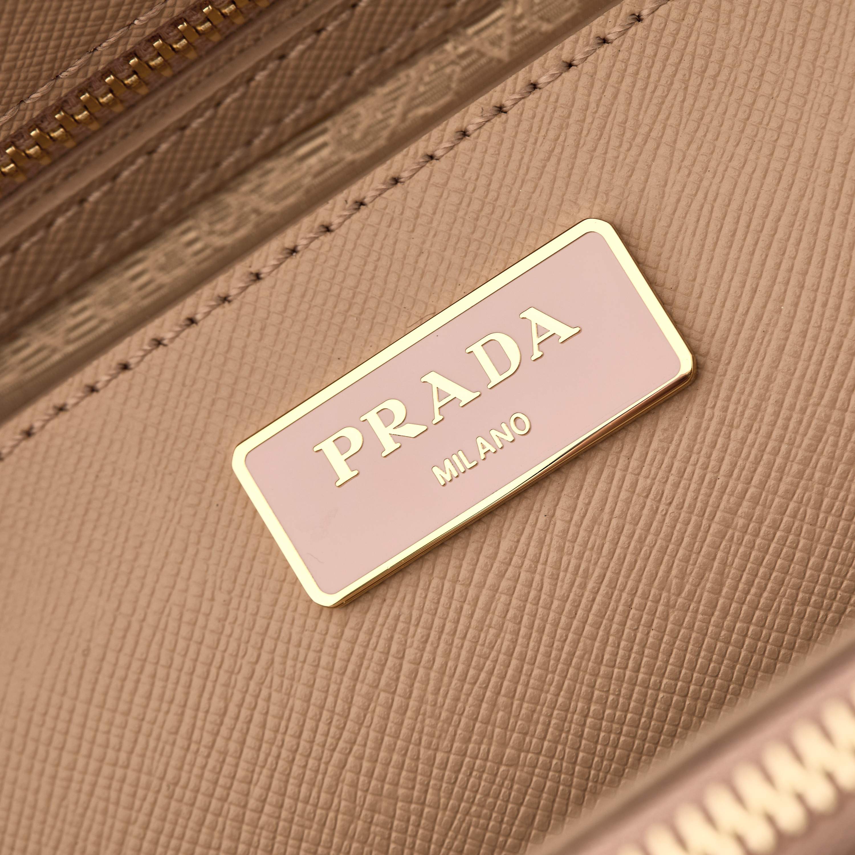 Prada 프라다 갤러리아 1BA274 사피아노 레더 누드 핑크 토트백  32cm 8