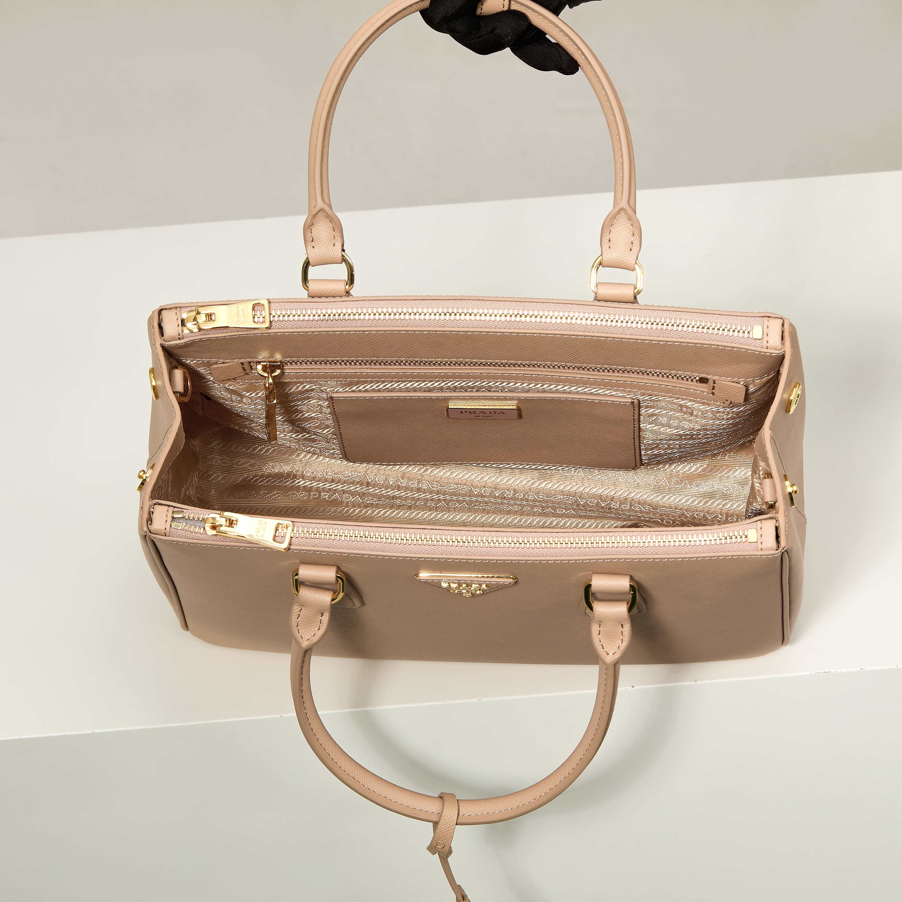 Prada 프라다 갤러리아 1BA274 사피아노 레더 누드 핑크 토트백  32cm 9