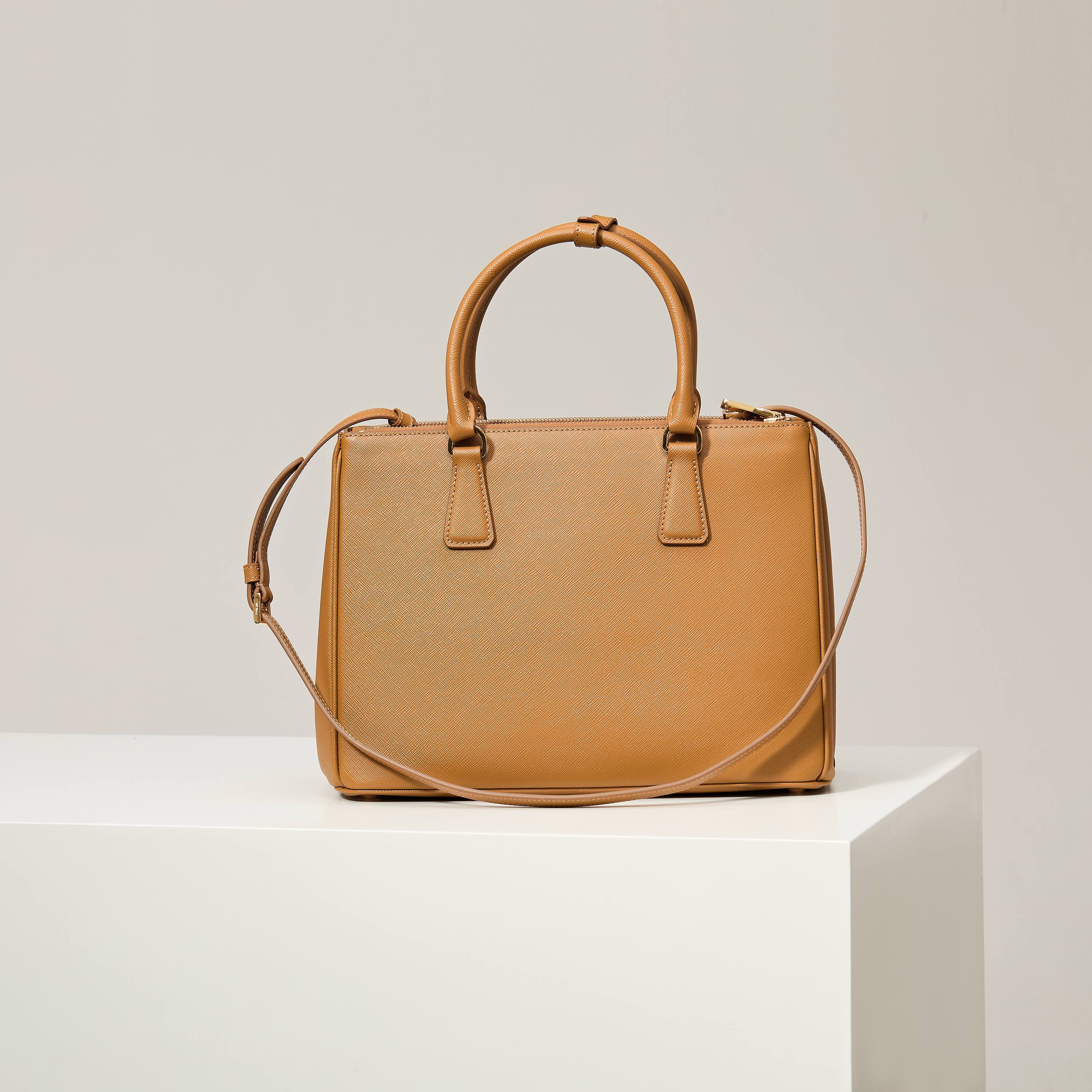 Prada 프라다 갤러리아 1BA274 사피아노 레더 누드 베이지 토트백 32cm 2