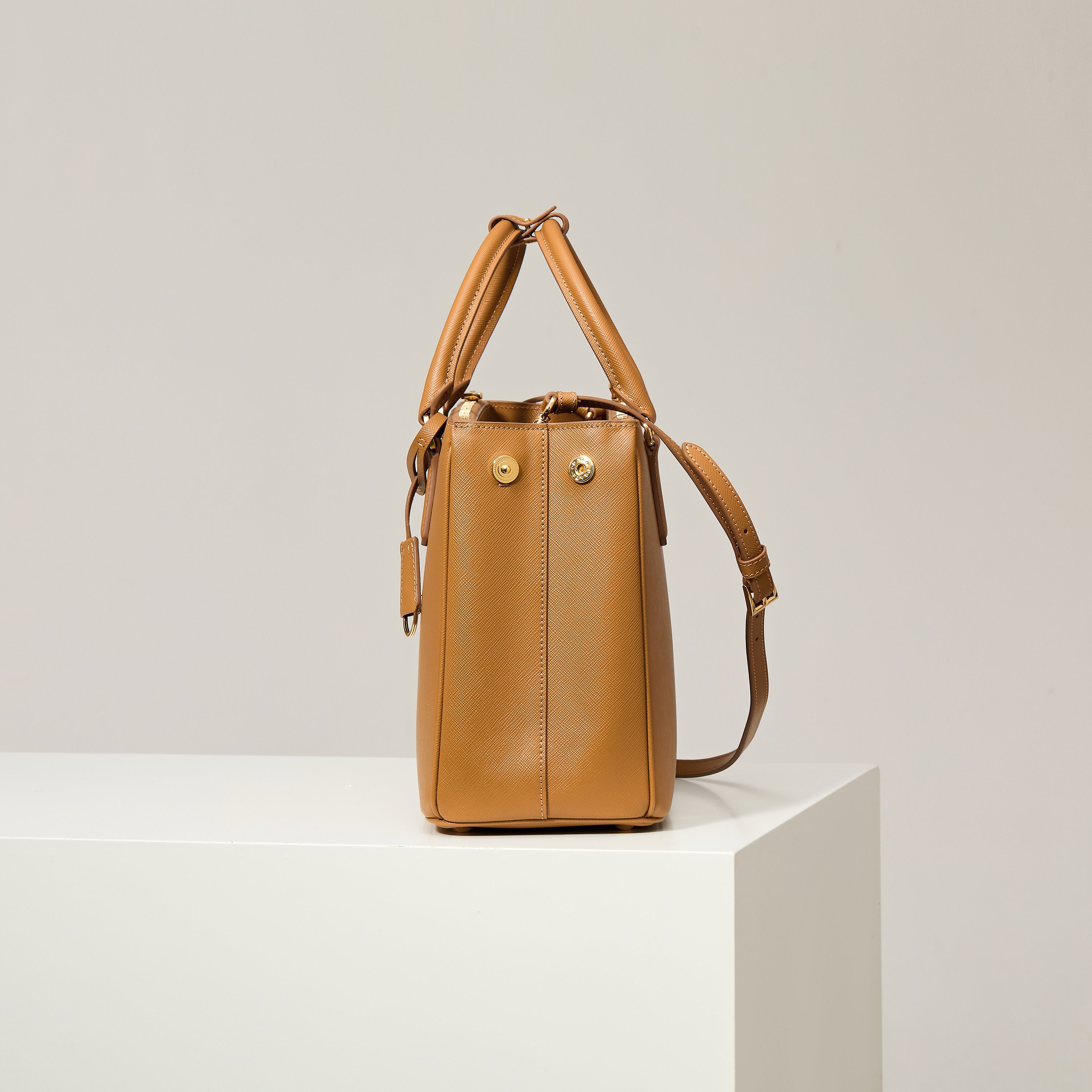 Prada 프라다 갤러리아 1BA274 사피아노 레더 누드 베이지 토트백 32cm 3