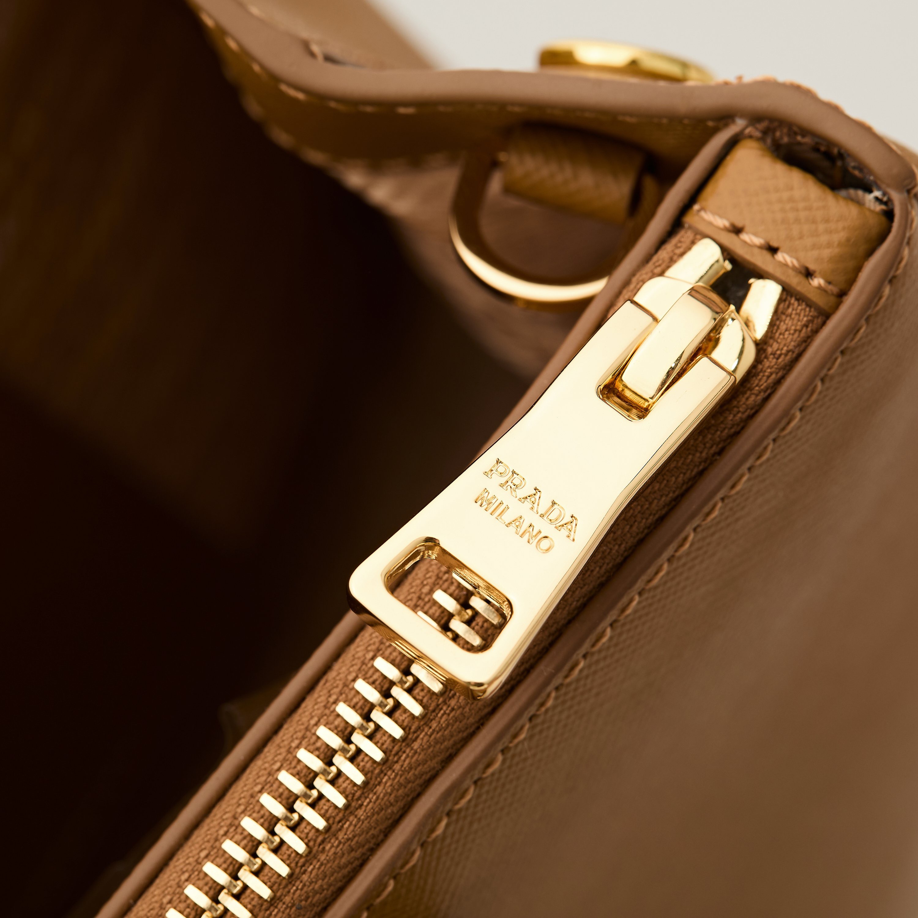 Prada 프라다 갤러리아 1BA274 사피아노 레더 누드 베이지 토트백 32cm 7