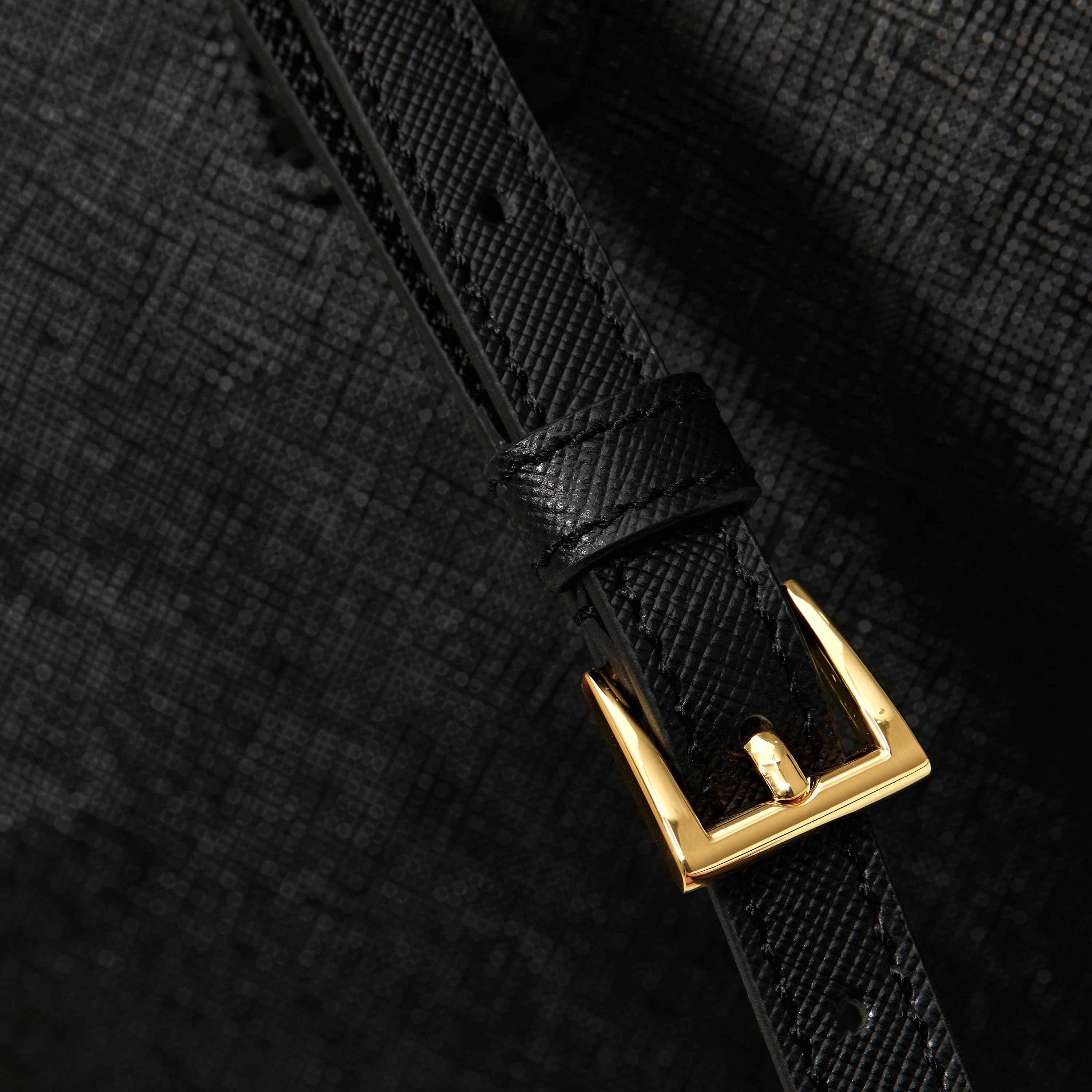 Prada 프라다 갤러리아 1BA274 사피아노 레더 누드 블랙 토트백 32cm 12