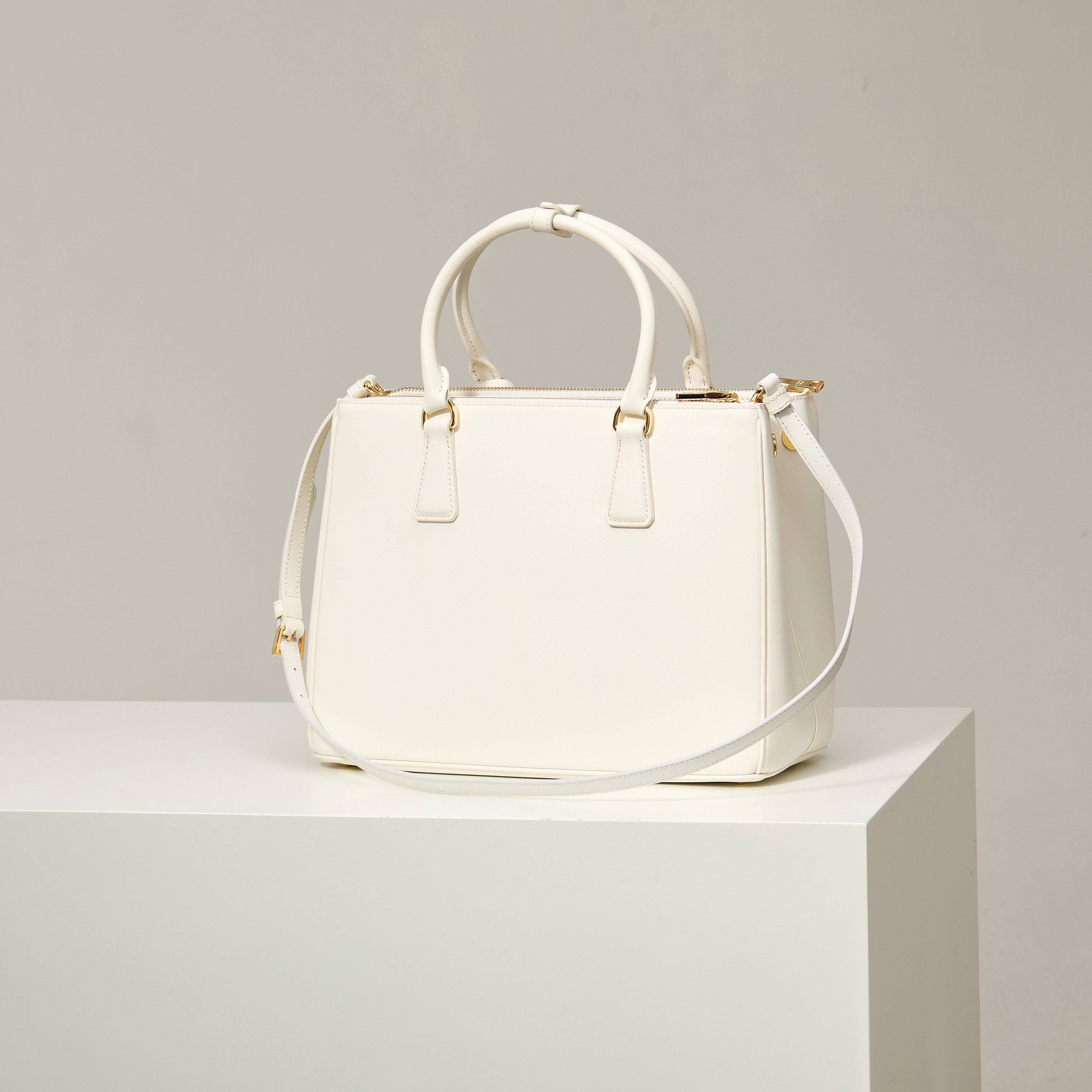 Prada 프라다 갤러리아 1BA274 사피아노 레더 누드 베이지 토트백 32cm 2