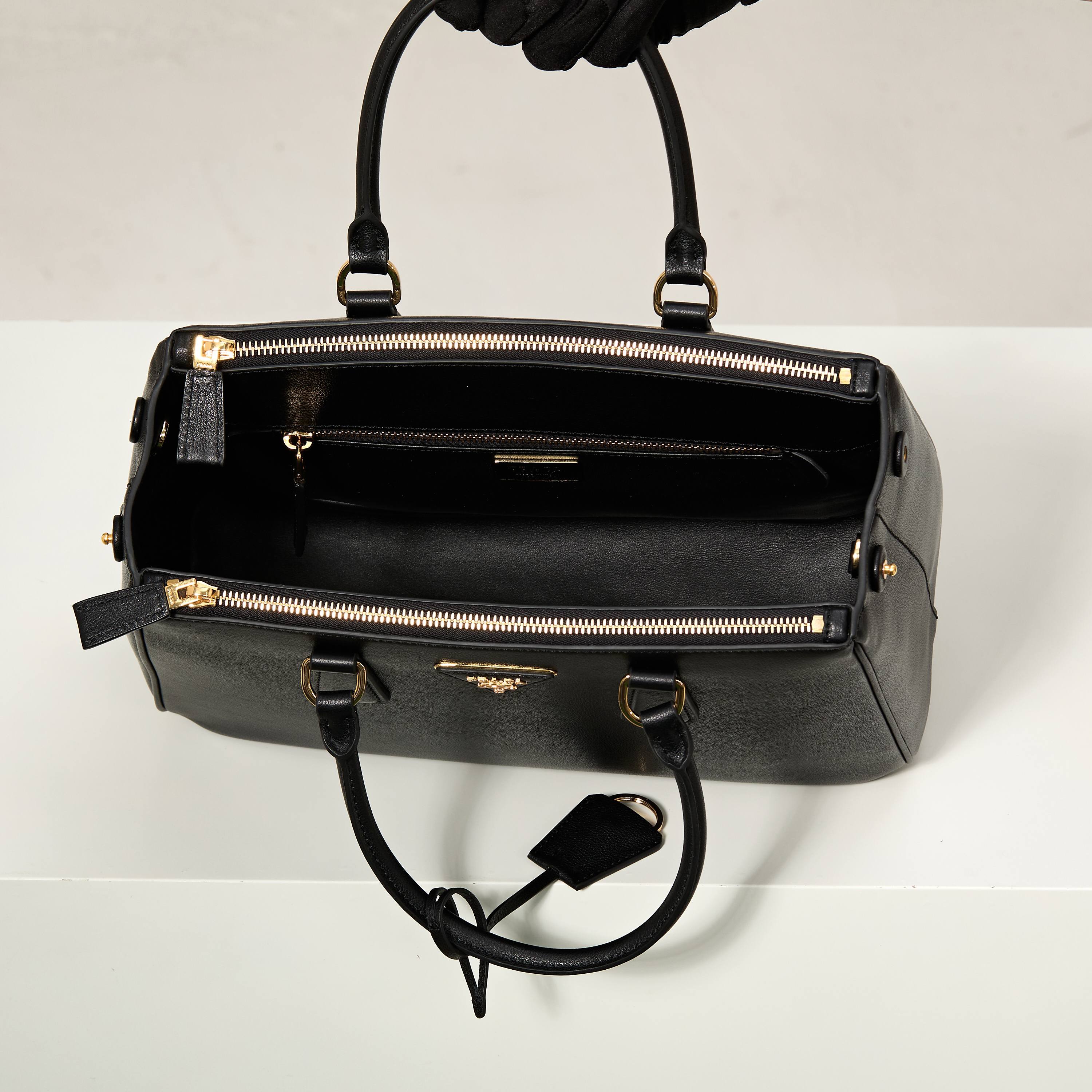 Prada 프라다 1BA274 사피아노 레더 토트백 카멜 브라운 골드 하드웨어 9