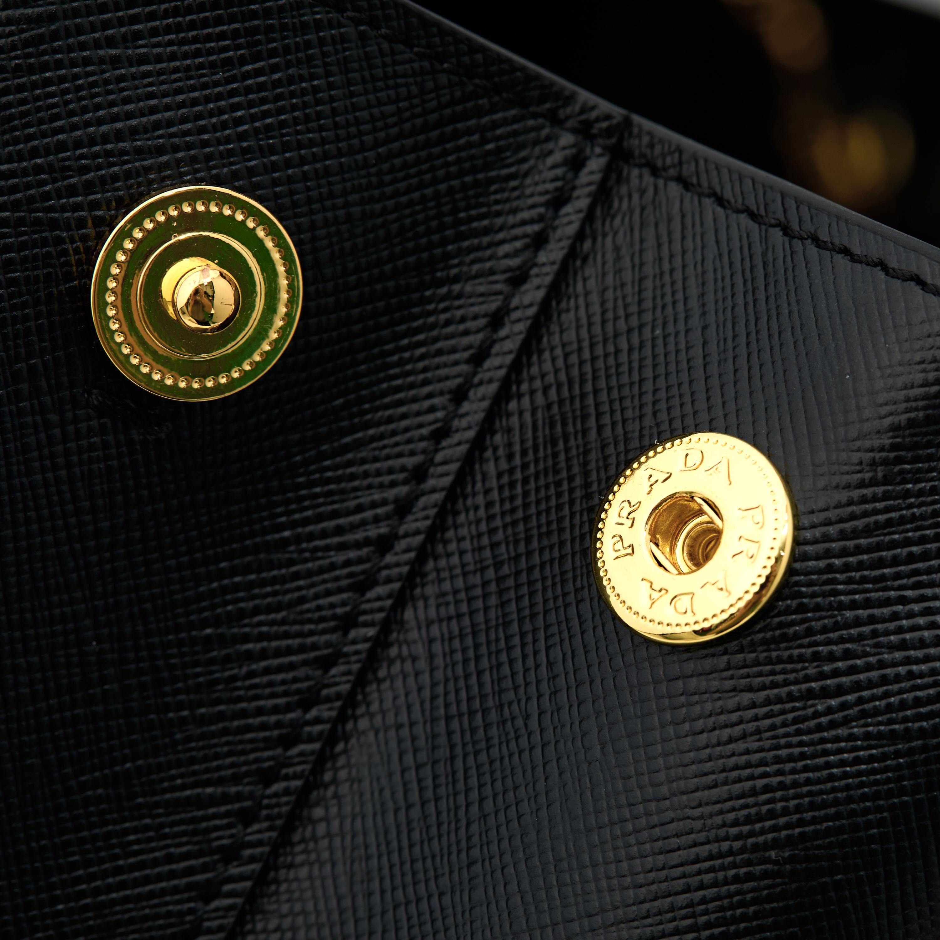 Prada 프라다 갤러리아 미니 탑핸들백 사피아노 레더 캐러멜 브라운 골드 10