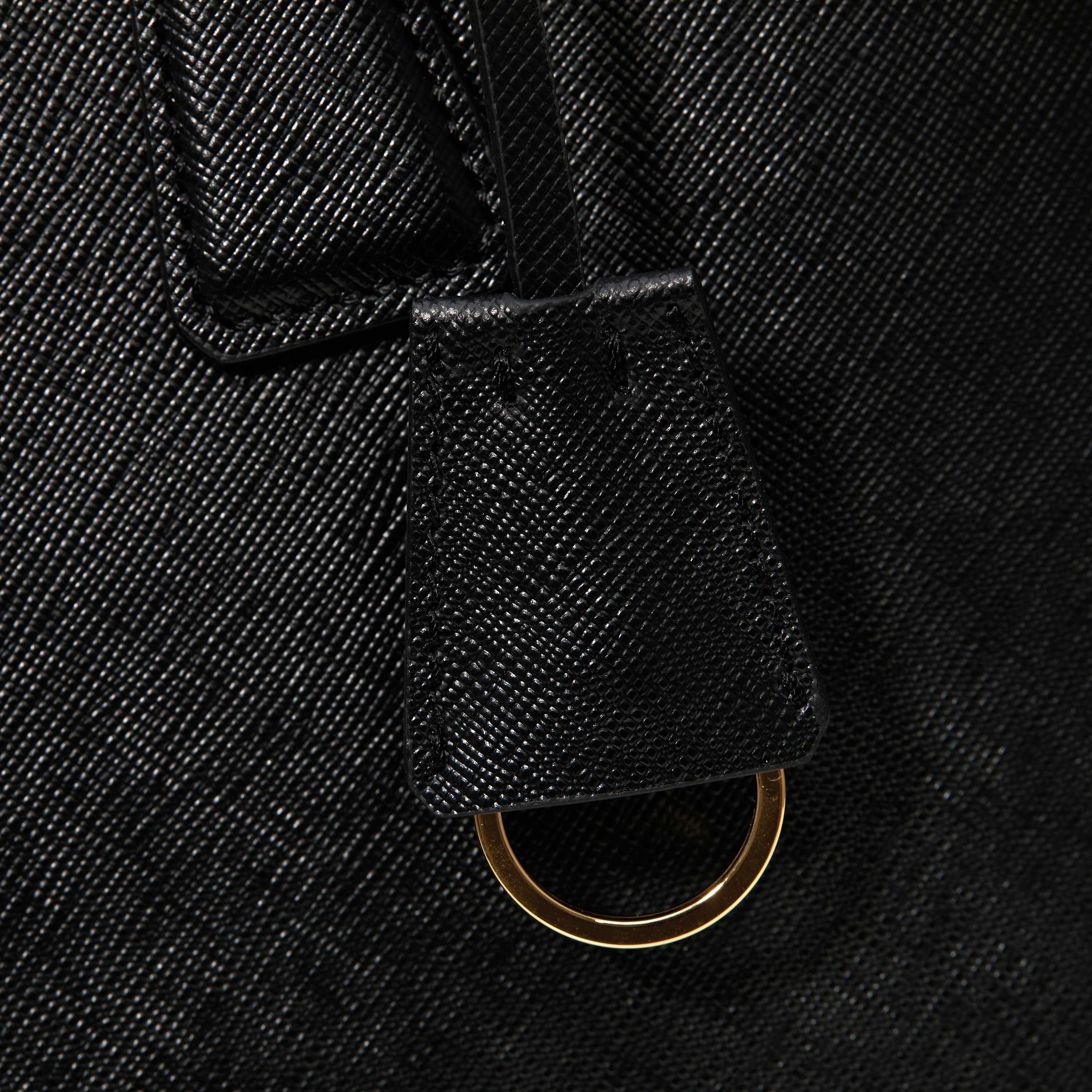 Prada 프라다 갤러리아 미니 탑핸들백 사피아노 레더 캐러멜 브라운 골드 14