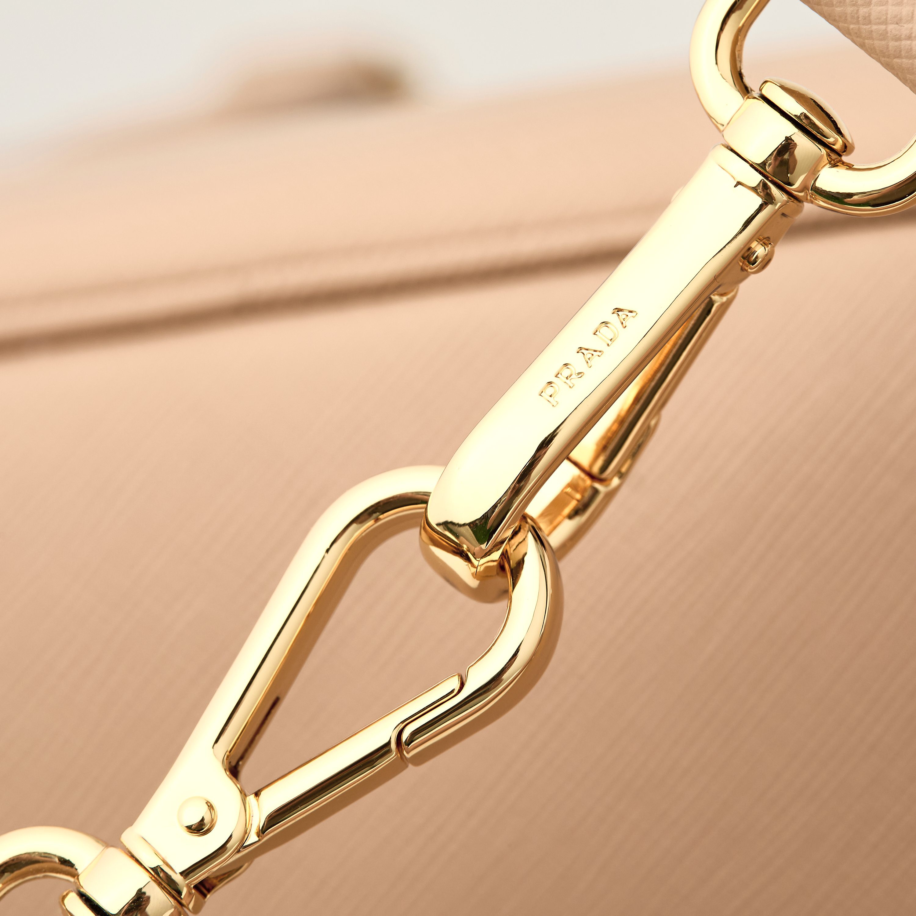 Prada 프라다 갤러리아 미니 탑핸들백 사피아노 레더 캐러멜 브라운 골드 6