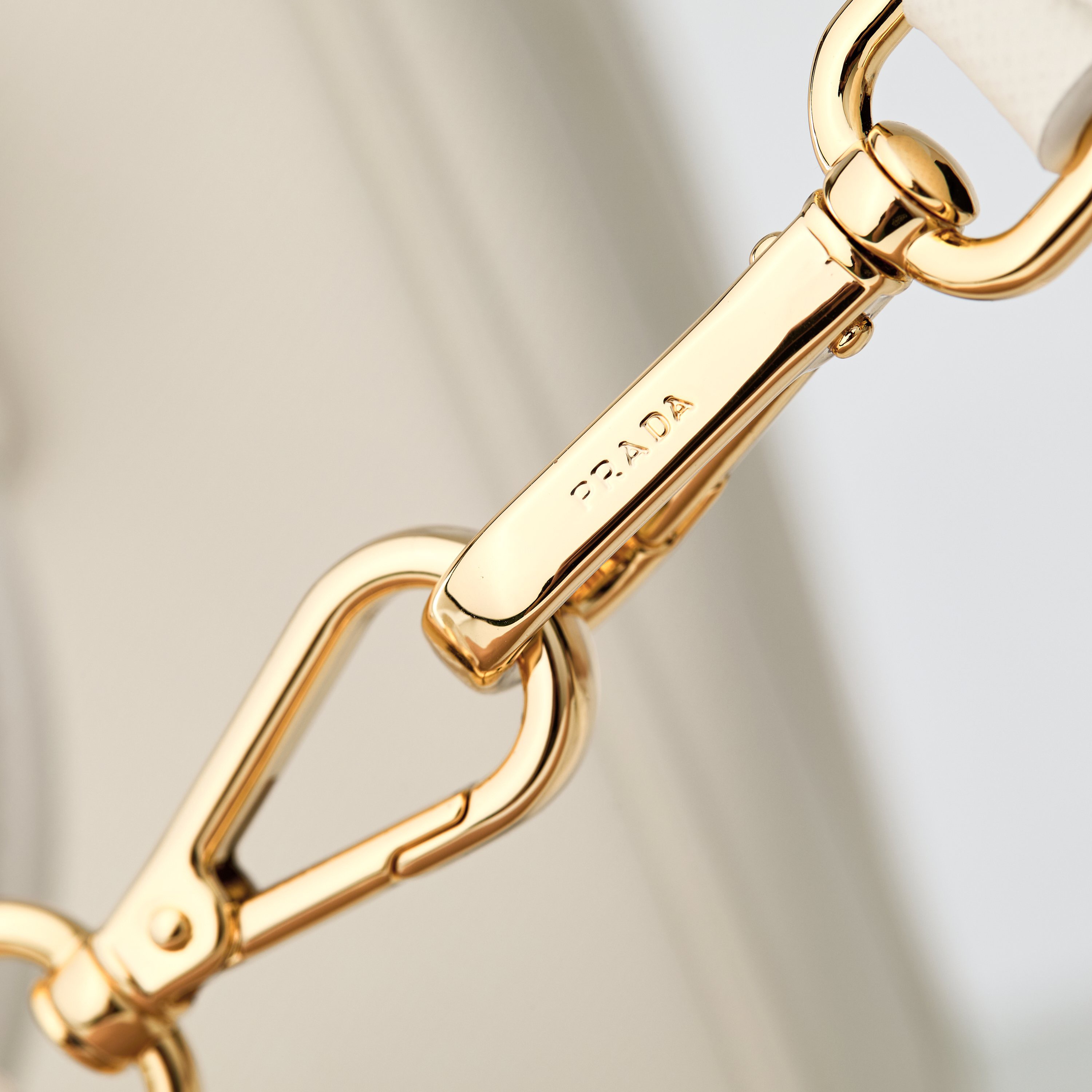 Prada 프라다 미니 갤러리아 토트백 사피아노 레더 아이보리 골드 20cm 6