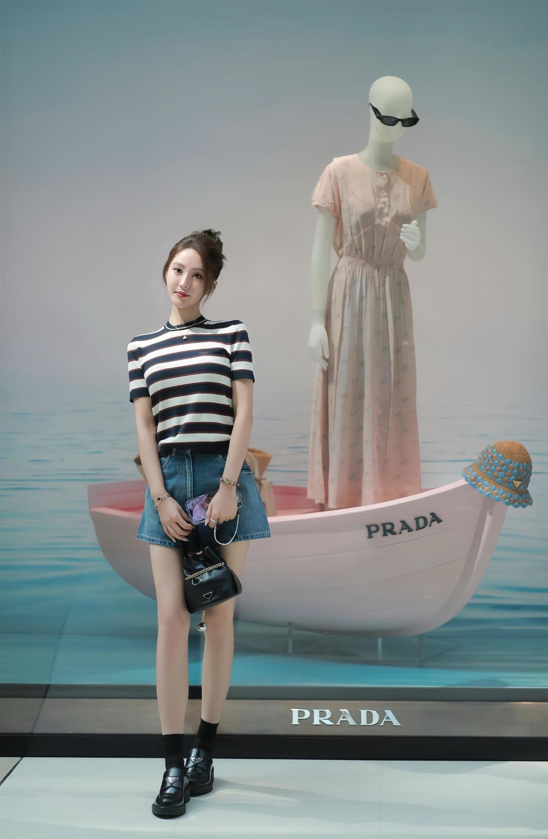 Prada 프라다 1BE088 램스킨 버킷백 골드 체인 블랙 6