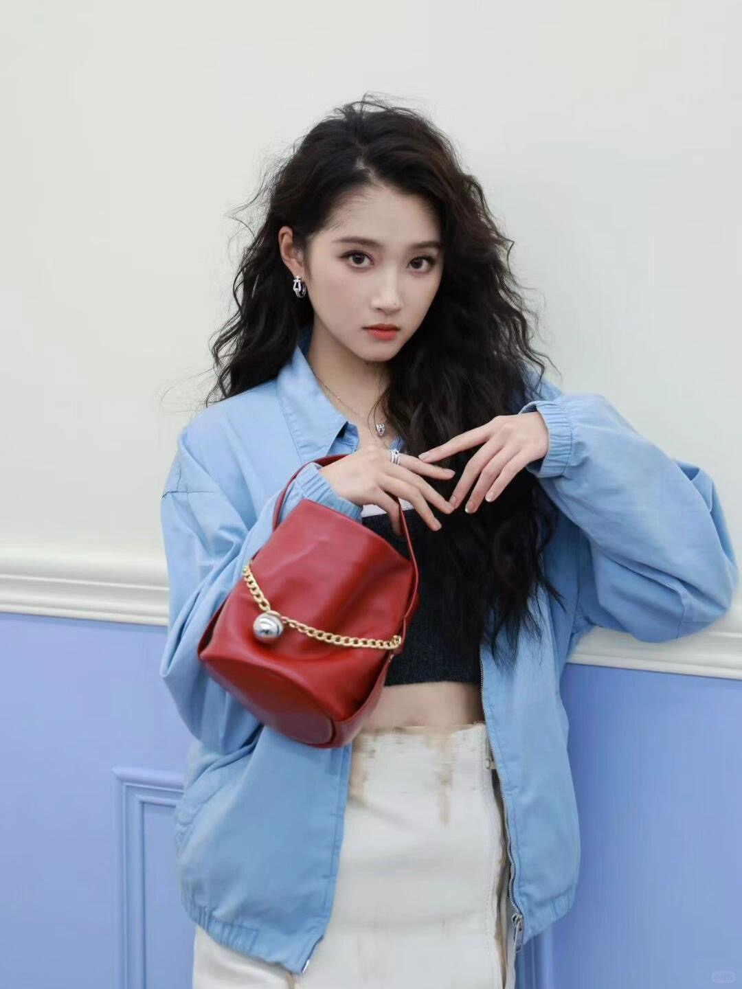 Prada 프라다 1BE088 램스킨 버킷백 골드 체인 블랙 5